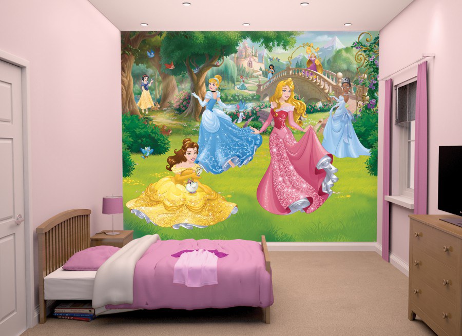 3D foto tapeta Walltastic Disney Princeze 43800 | 305x244 cm