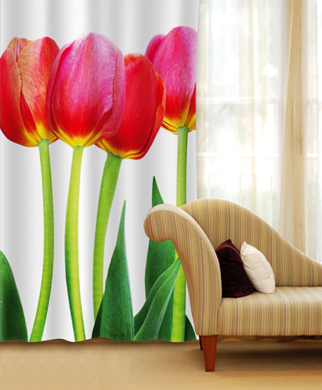 Zavjesa Tulipani CU-140-015, 140x245 cm