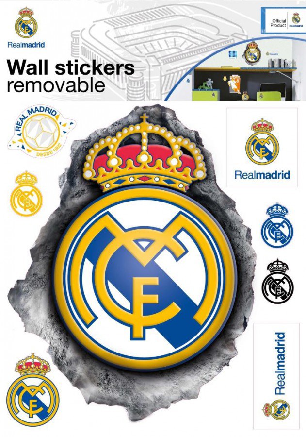 Dječje naljepnice Real Madrid znak RM32