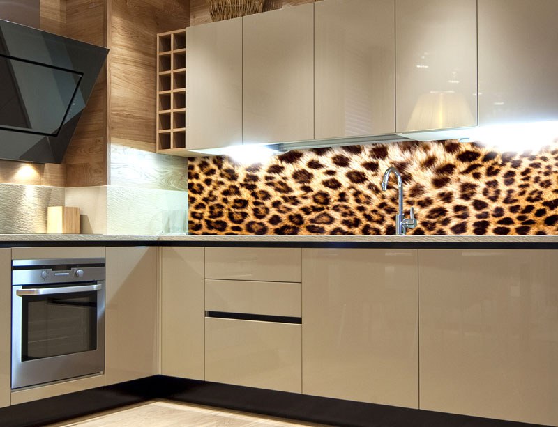 Samoljepljiva foto tapeta za kuhinje Leopard Skin KI-180-069, 180x60 cm - Za kuhinje