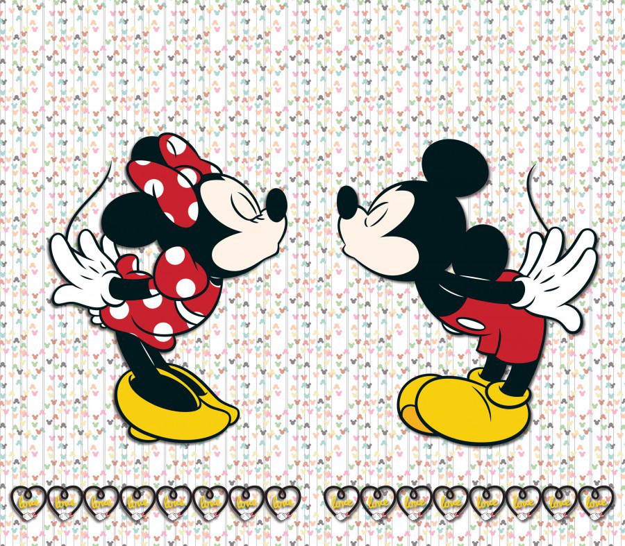 Foto zavjese Mickey & Minnie FCSXL-4371, 180 x 160 cm