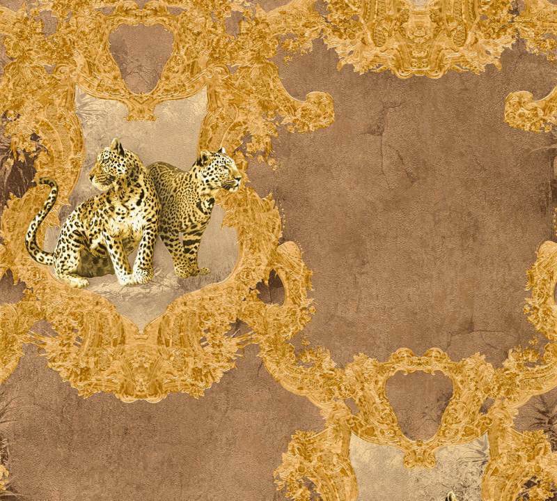 Flis tapeta v baroknom stilu ornament Hermitage 33543-3