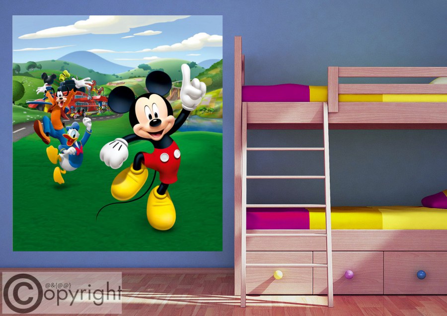 Flis foto tapeta Mickey Mouse FTDNXL-5148 | 180x202 cm
