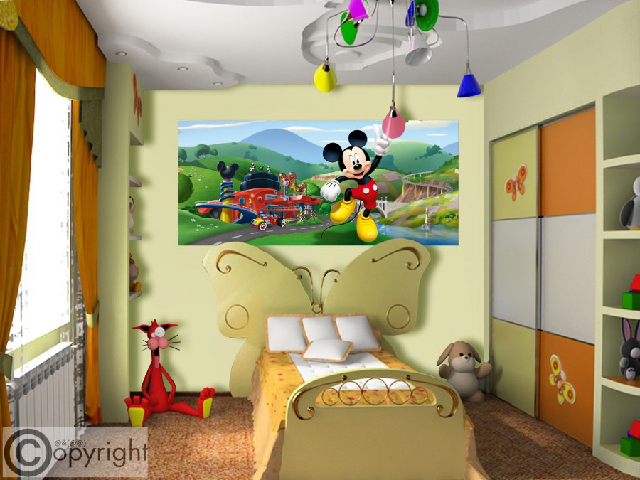 Flis foto tapeta AG Mickey Mouse FTDNH-5375 | 202x90 cm - Fototapete