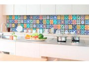 Samoljepljiva foto tapeta za kuhinje Vintage Tiles KI-350-079 | 350x60 cm Samoljepljive - Za kuhinje