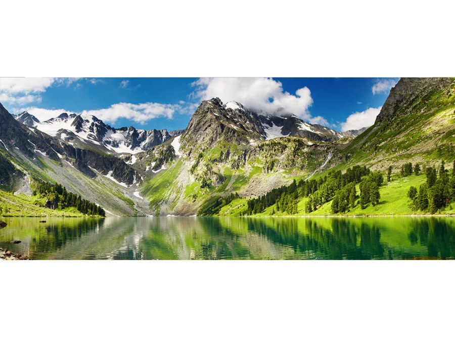 Panoramska flis foto tapeta Jezero MP20062 | 375 x 150 cm - Fototapete