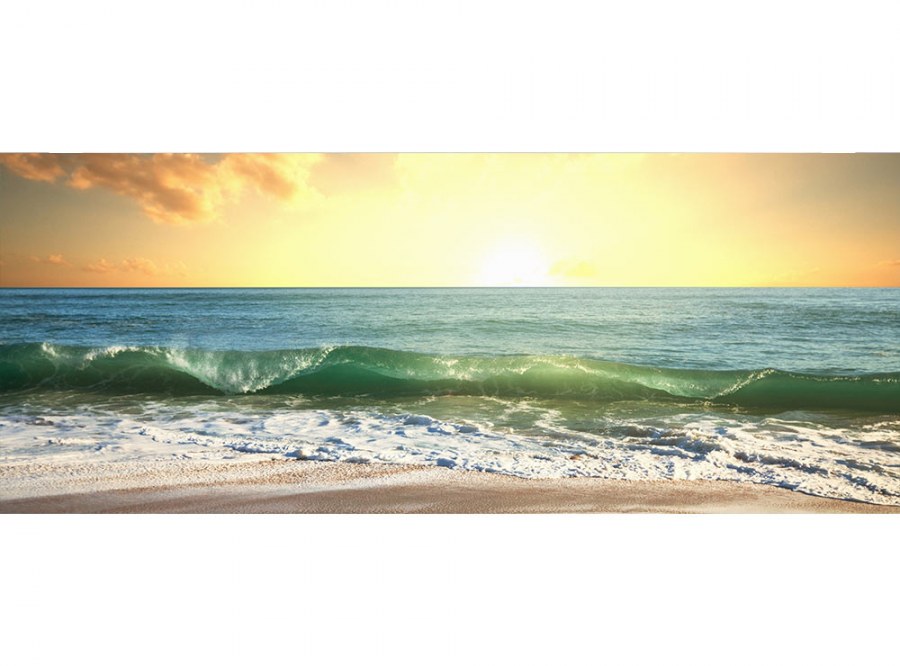 Panoramska flis foto tapeta More na zalasku sunca MP20209 | 375 x 150 cm