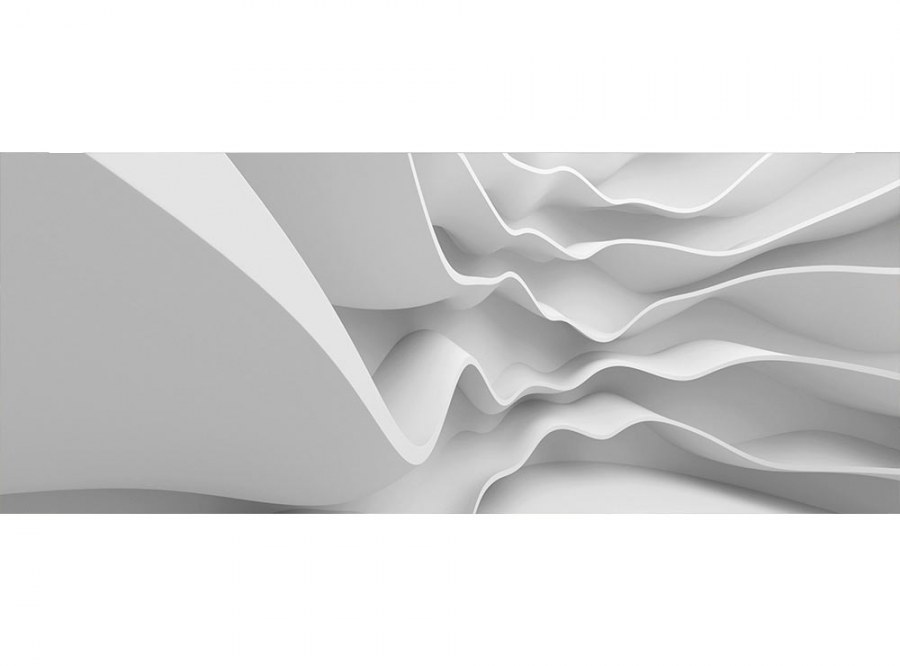 Panoramska flis foto tapeta 3D futuristički val MP20295 | 375 x 150 cm - Fototapete