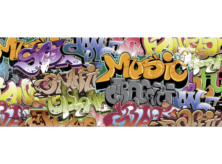 Panoramska flis foto tapeta Graffiti MP20322 | 375 x 150 cm