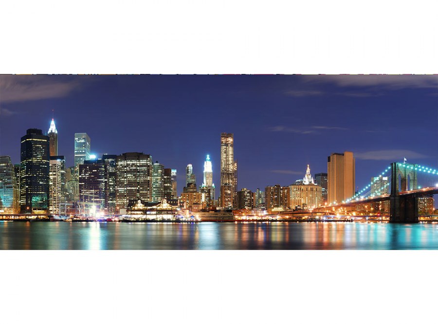 Panoramska flis foto tapeta Manhattan MP20349 | 375 x 150 cm - Fototapete