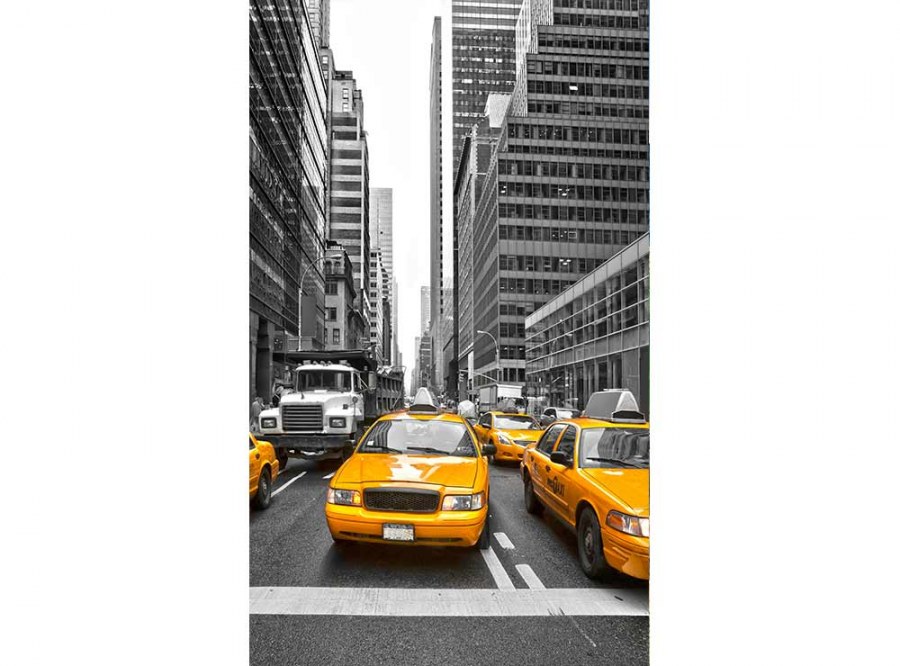 Flis foto tapeta Taxi u gradu MS20008 | 150x250 cm