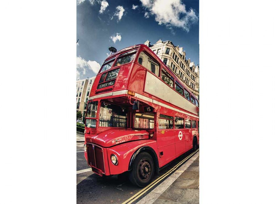 Flis foto tapeta Londonski autobus MS20017 | 150x250 cm