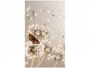 Flis foto tapeta Maslačak i leptir MS20148 | 150x250 cm Od flisa