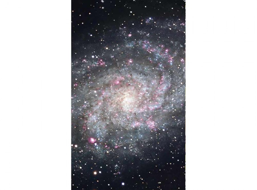 Flis foto tapeta Galaksija MS20189 | 150x250 cm - Od flisa