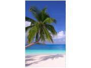 Flis foto tapeta Plaža sa palmama MS20194 | 150x250 cm Od flisa