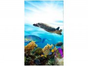 Flis foto tapeta Ribe u oceanu MS20216 | 150x250 cm Od flisa