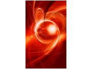 Flis foto tapeta Crvena apstrakcija MS20287 | 150x250 cm Od flisa