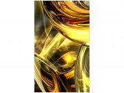 Flis foto tapeta Zlatna apstrakcija MS20291 | 150x250 cm Od flisa