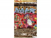 Flis foto tapeta Ulice sa graffitima MS20321 | 150x250 cm Od flisa