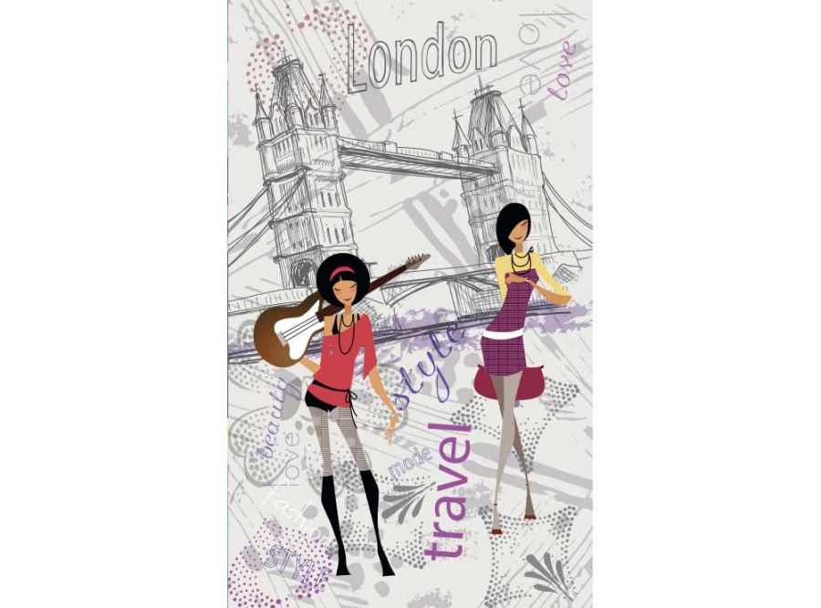 Flis foto tapeta Londonski stil MS20332 | 150x250 cm