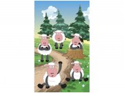 Flis foto tapeta Ovčice MS20342 | 150x250 cm Od flisa