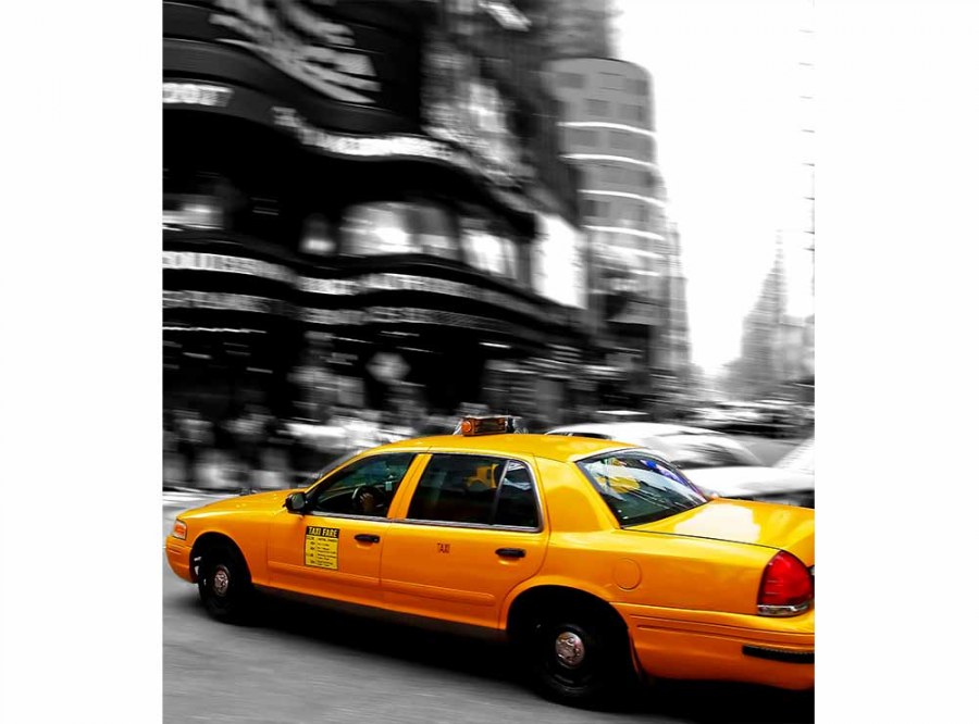 Flis foto tapeta Žuti taxi MS30007 | 225x250 cm