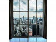 Flis foto tapeta Pogled iz prozora na Manhattan MS30009 | 225x250 cm Od flisa