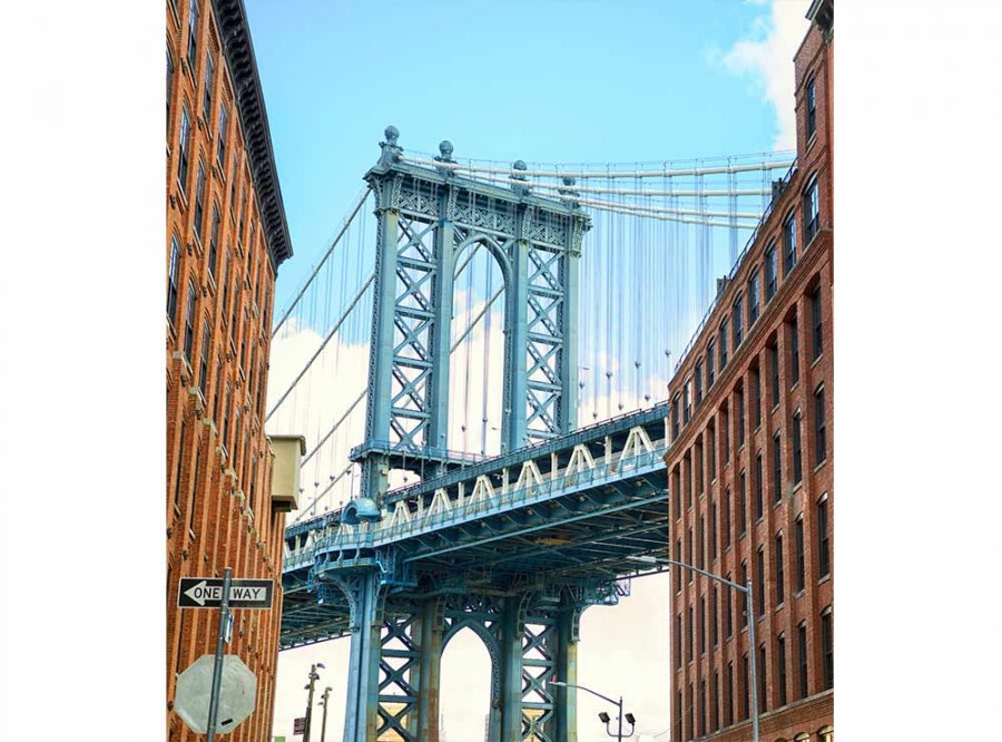 Flis foto tapeta Most na Manhattanu MS30012 | 225x250 cm