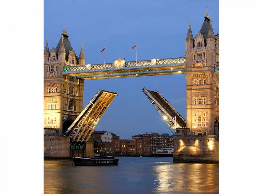 Flis foto tapeta Tower Bridge u noći MS30021 | 225x250 cm