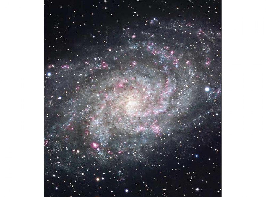 Flis foto tapeta Galaksija MS30189 | 225x250 cm - Od flisa
