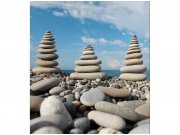 Flis foto tapeta Kamenje na plaži MS30204 | 225x250 cm Od flisa