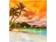 Flis foto tapeta Polinezija MS30211 | 225x250 cm Od flisa