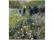 Flis foto tapeta Ženy v zahradě od Pierra Avgvsta Renoira MS30256 | 225x250 cm Od flisa