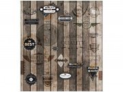 Flis foto tapeta Drevne naljepnice MS30262 | 225x250 cm Od flisa