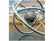 Flis foto tapeta Apstraktivna kugla MS30280 | 225x250 cm Od flisa