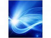 Flis foto tapeta Plava apstrakcija MS30288 | 225x250 cm Od flisa