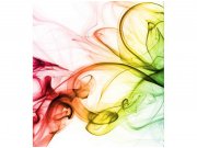 Flis foto tapeta Topli šareni dim MS30289 | 225x250 cm Od flisa
