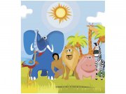 Flis foto tapeta Životinje u Africi MS30338 | 225x250 cm Od flisa