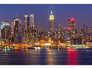 Flis foto tapeta Manhattan u noći MS50003 | 375x250 cm Od flisa
