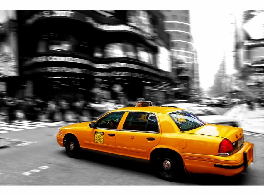Flis foto tapeta Žuti taxi MS50007 | 375x250 cm