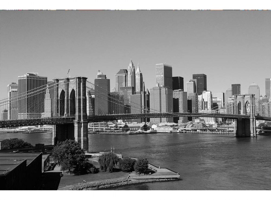 Flis foto tapeta Manhattan u sivoj boji MS50010 | 375x250 cm