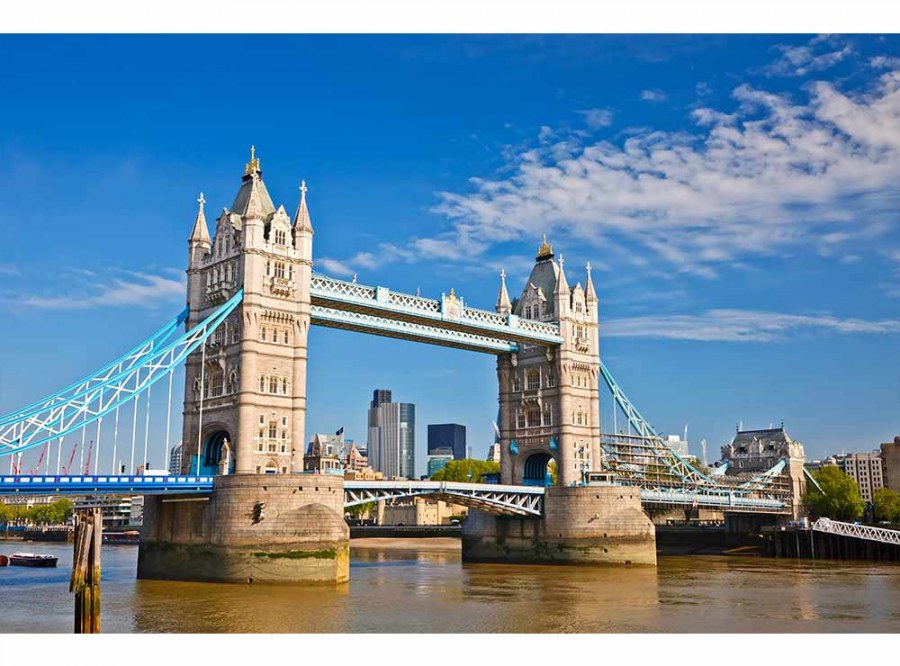 Flis foto tapeta Tower Bridge MS50019 | 375x250 cm - Od flisa