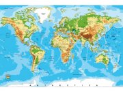 Flis foto tapeta Karta svijeta MS50261 | 375x250 cm Od flisa
