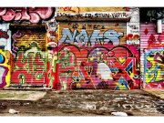 Flis foto tapeta Ulica sa graffitima MS50321 | 375x250 cm Flis