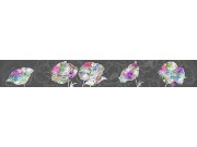 Samoljepljiva bordura Apstrakcija cvijetova WB8246 Samoljepljive bordure