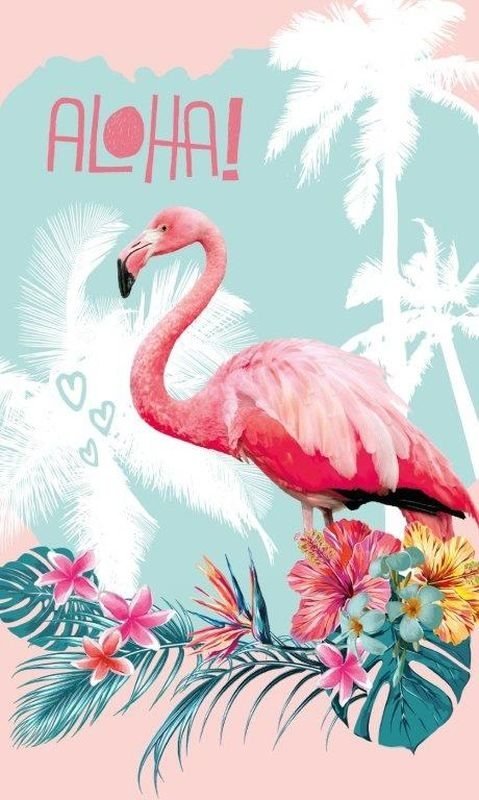 Dječji ručnik Flamingo Aloha 50/30 - Ručnik 50x30 cm
