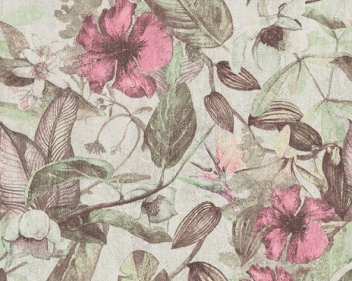 37216-4 Flis tapete za zid cvijeće Greenery | Ljepilo besplatno - AS Création