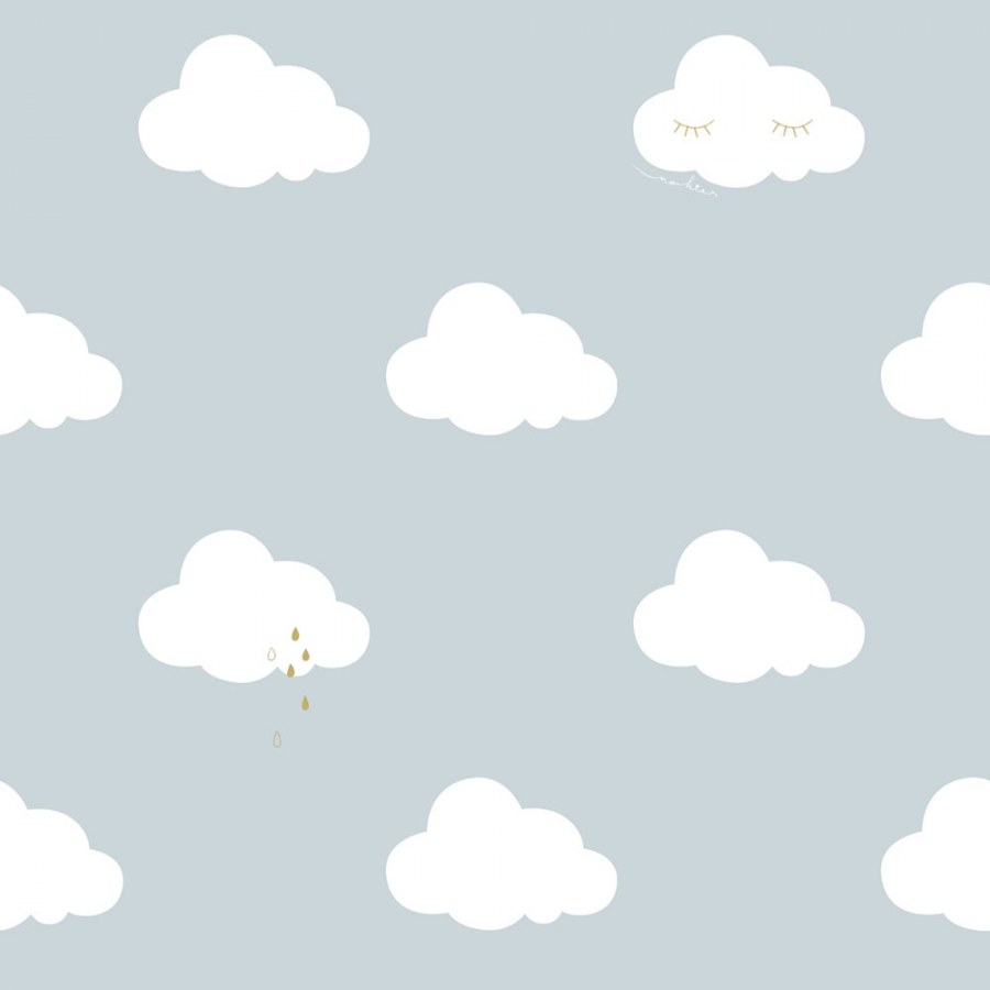 Dječja flis tapeta s oblacima Sweet Dreams ND21114 | 0,53 x 10 m | Ljepilo besplatno