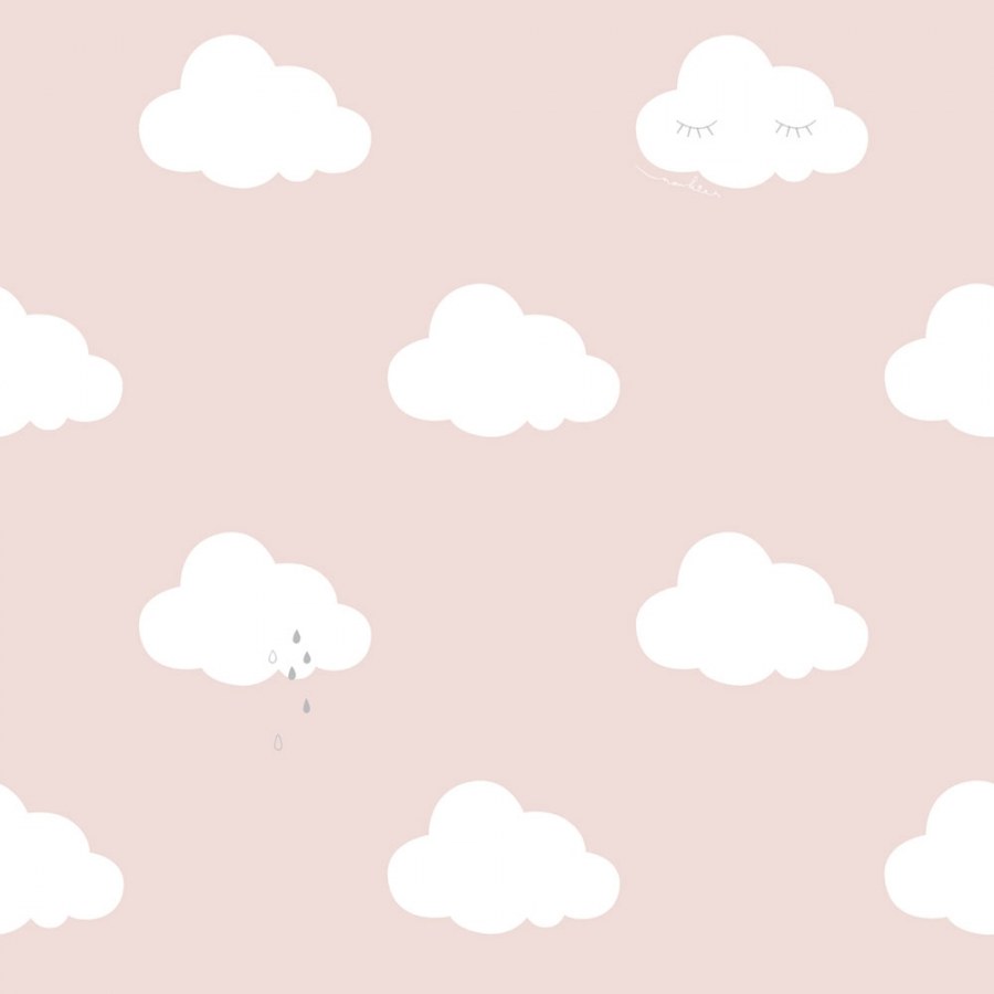 Dječja flis tapeta s oblacima Sweet Dreams ND21115 | 0,53 x 10 m | Ljepilo besplatno