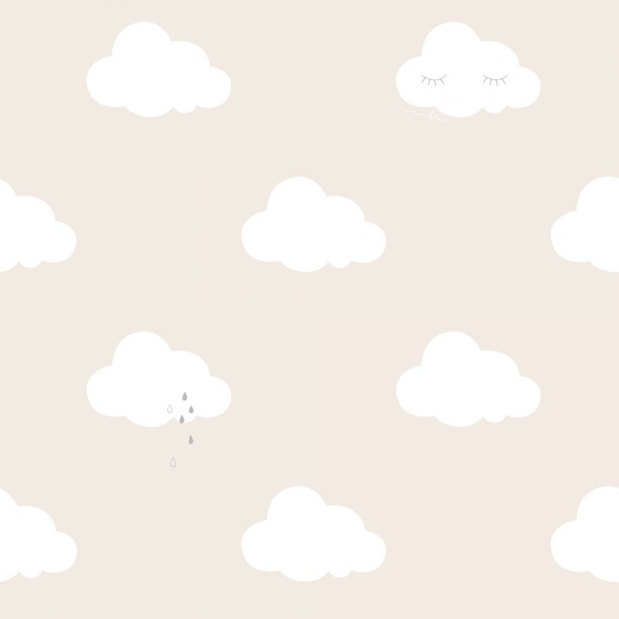 Dječja flis tapeta s oblacima Sweet Dreams ND21116 | 0,53 x 10 m | Ljepilo besplatno